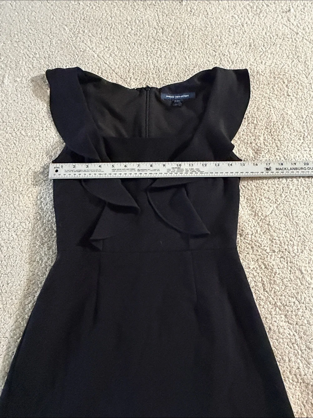 Black Ruffle Sleeve Women’s Dress